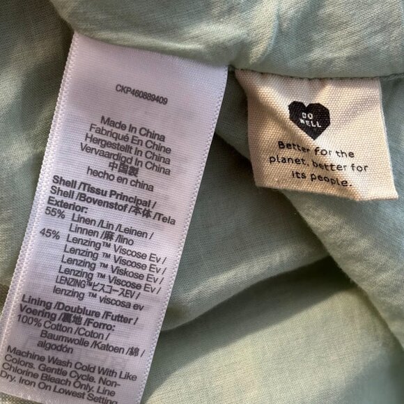 NEW MADEWELL Ruffle Sophia Dress (Linen & Viscose) - Size Large - Picture 12 of 13